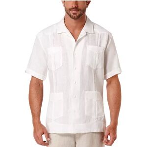 4-Pocket 100% Linen Guayabera Shirt